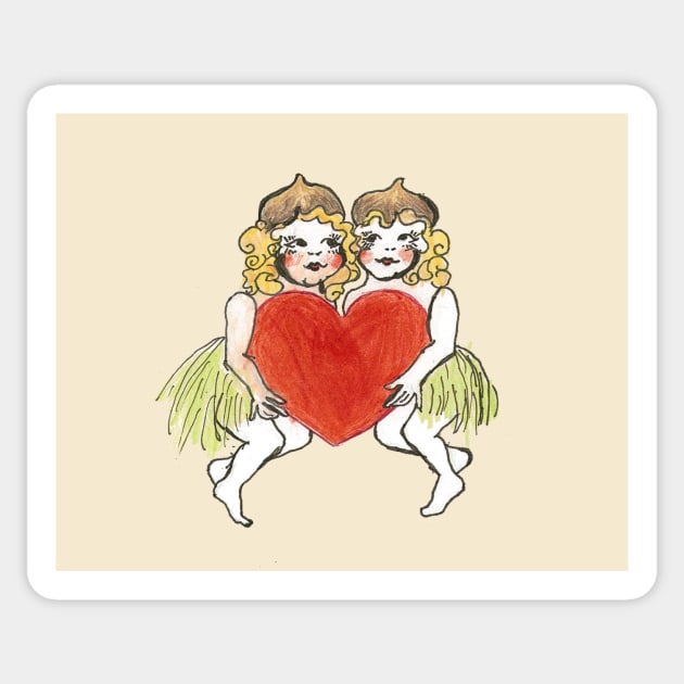 Cupid Babies Sticker by sophia.ursula